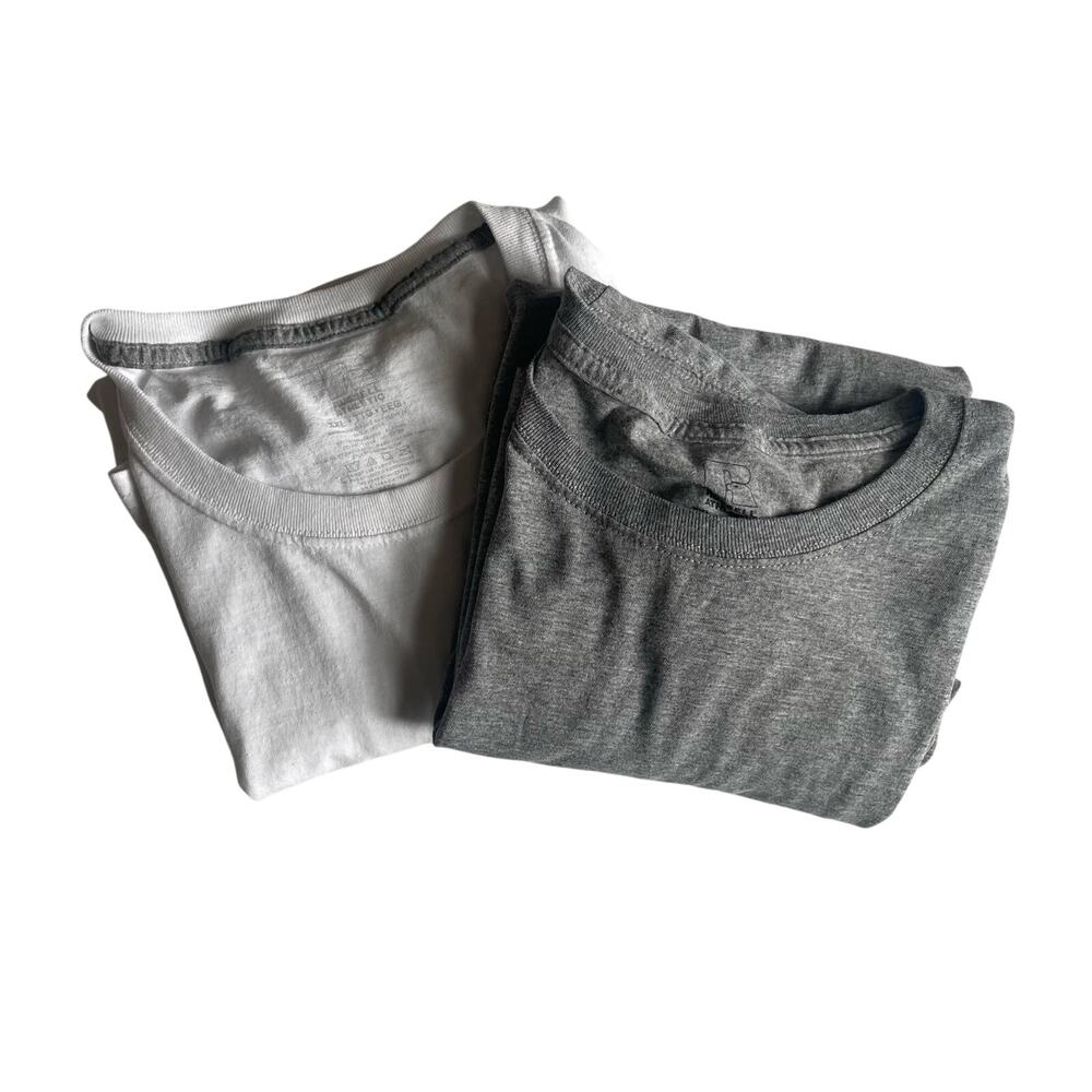 Russell Athletic Mens XXL T-Shirt Bundle Gray & White Short Sleeve Casual Shirts
